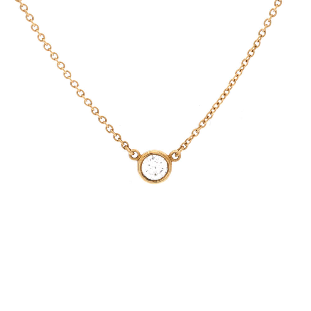 Tiffany & Co. 0.10-0.19CT Elsa Peretti Diamonds By The Yard Pendant Necklace